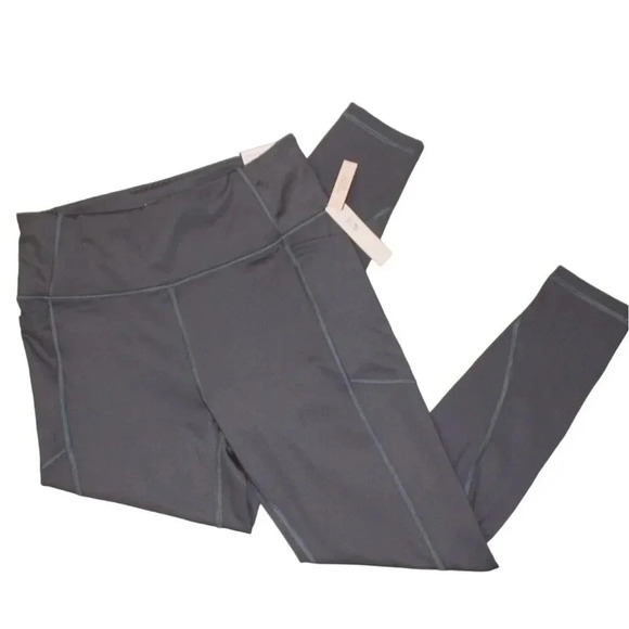 NWT Victorias Secret Studio 7/8 Length Leggings High Rise 10 Charcoal Gray SOFT - Picture 11 of 15